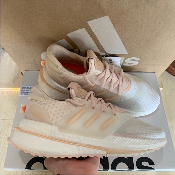 adidas X_PLRBOOST Double Boost White Pink Tint - Picture 8 of 10